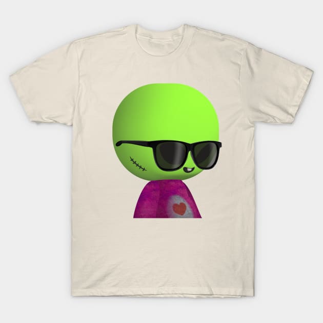 Alien Boy #7072 T-Shirt by SG_NFTees